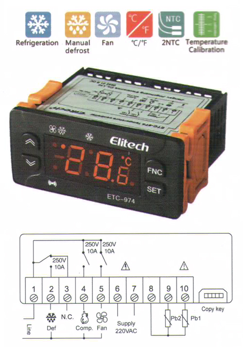 ETC-974 Microcomputer Temperature Controller